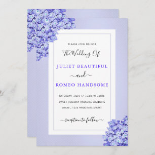 Design Your Own Violet Wedding Invitation Template