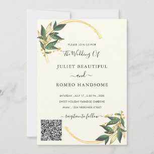 Design Your Own Wedding Invitation with QR Code
