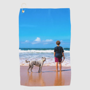 Design Your Pet Photo Golf Towel Personalised