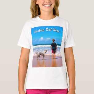 Design Your Pet Photo T-Shirt Personalised Text