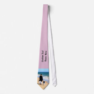 Design Your Photo and Text Neck Tie Choose Colour