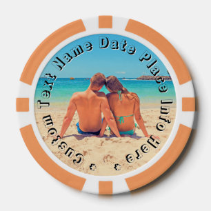 Design Your Photo and Text Poker Chips Gift