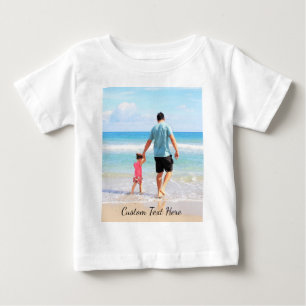 Design Your Photo Baby T-Shirt Gift Custom Text