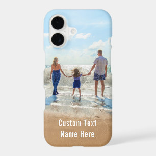 Design Your Photo iPhone Case personalised Text