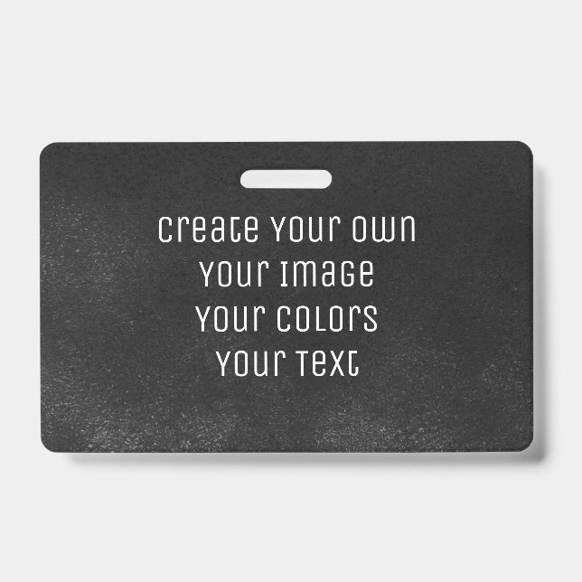 Design Your Way - Create Your Own ID Badge (Front)