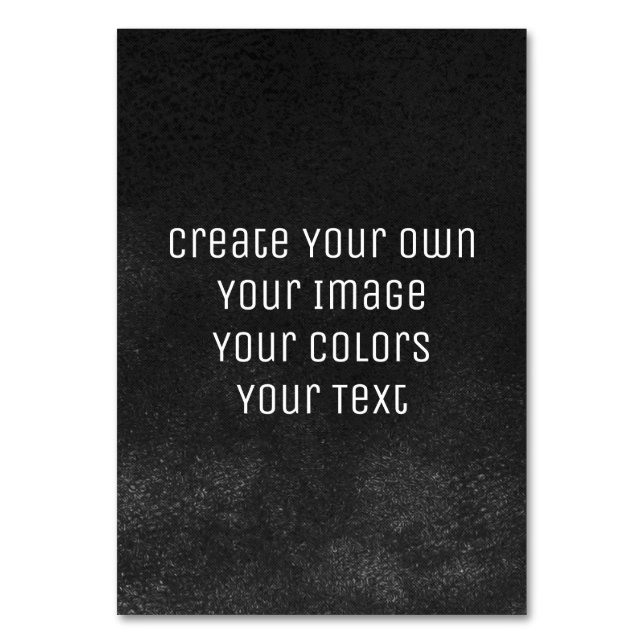 Design Your Way - Create Your Own Table Number (Front)