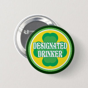 Designated Drinker 6 Cm Round Badge