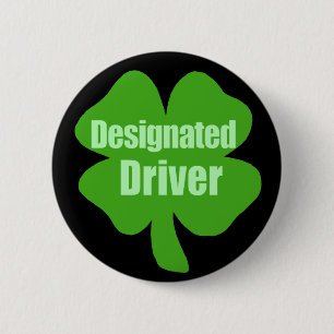 Designated Driver 6 Cm Round Badge