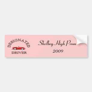 Designated Driver Bumper Sticker