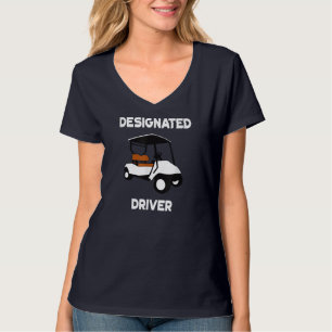 Designated Driver Funny Golf Cart Golfers Gift T-Shirt