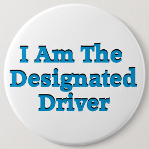 Designated Driver in Blue Button