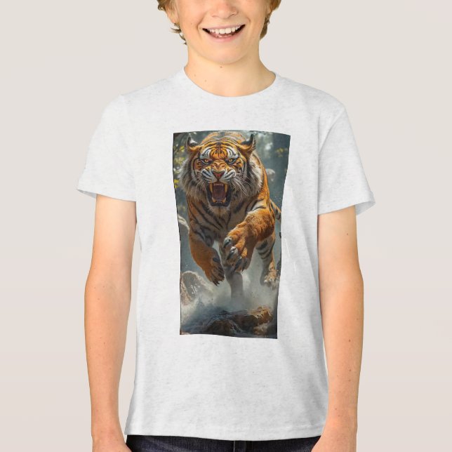 Designed by T-Shirt Tri-Blend Shirt (Front)