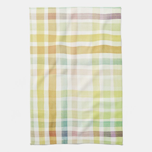 Designed watercolor art background, texture 2 tea towel (Vertical)