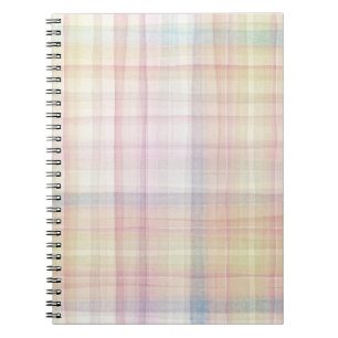 Designed watercolor art background, texture spiral notebook
