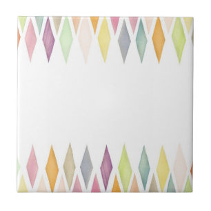 Designed watercolor background tile