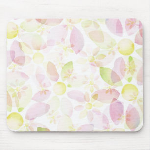 Designed watercolor flower background, texture mouse pad