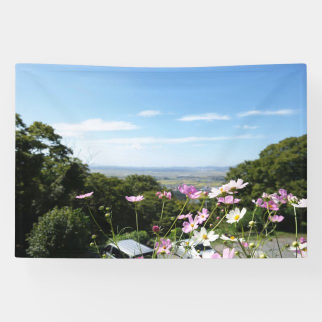 Designed with a photograph of South Korea, Printed Banner (Horizontal)