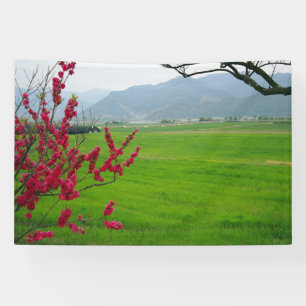 Designed with a photograph of South Korea, Printed Banner