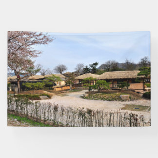 Designed with a photograph of South Korea, Printed Banner