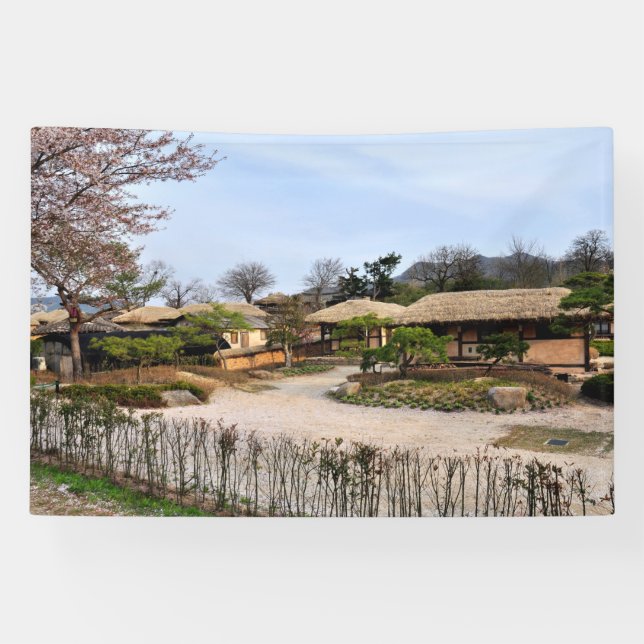 Designed with a photograph of South Korea, Printed Banner (Horizontal)