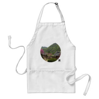 Designed with a photograph of South Korea, Printed Standard Apron