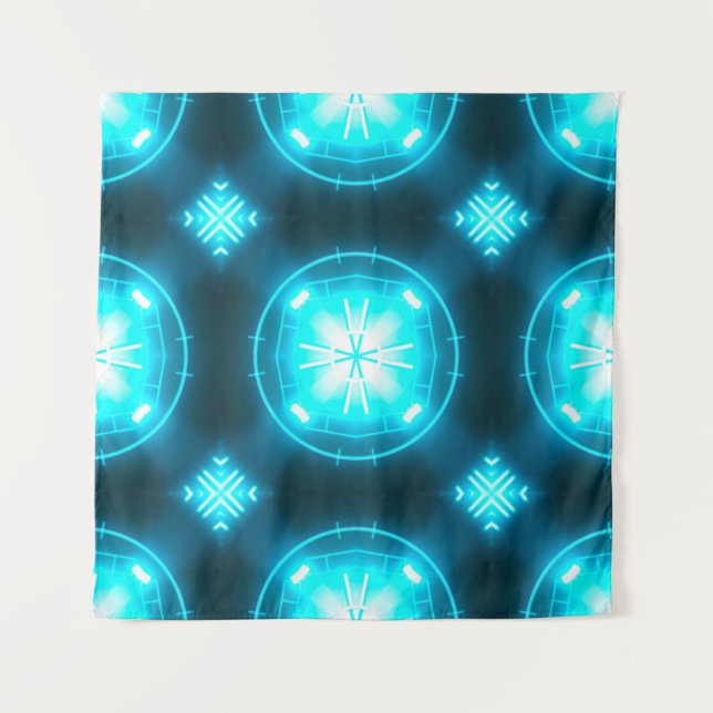 Designer abstract background with glowing individu tapestry (Front)