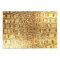 Designer Alligator Crocodile Skin Shiny Gold