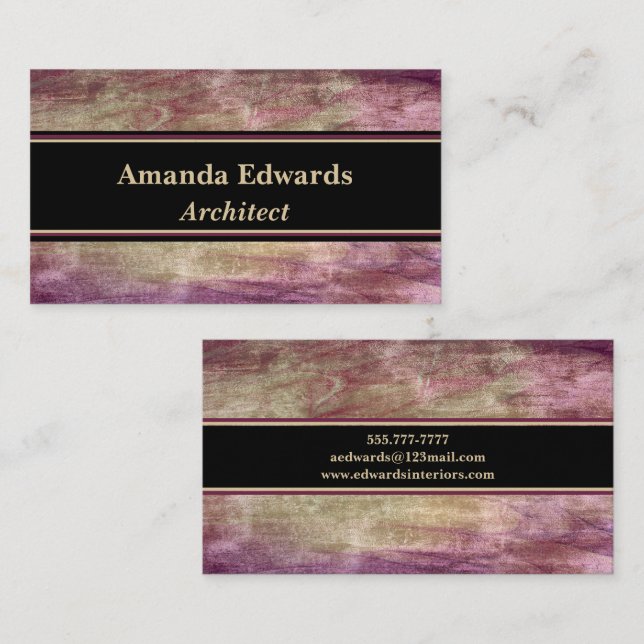 Designer Architect Professional Business Card (Front/Back)