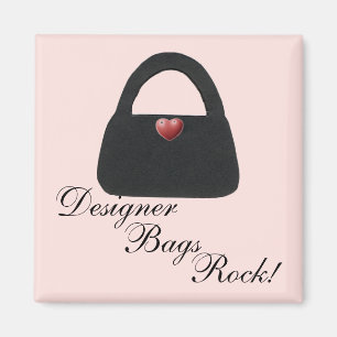 Designer Bags Rock Magnet