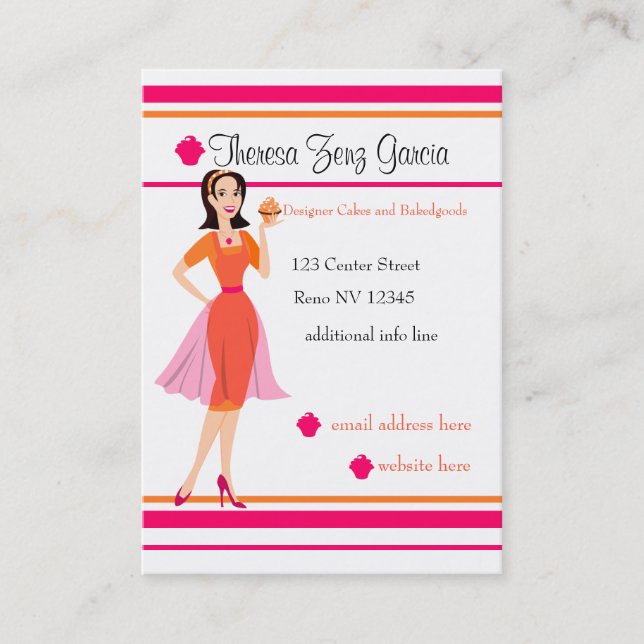 Designer Bakedgoods Business Card (Front)