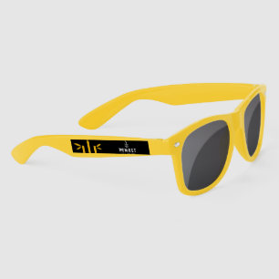 Designer black frame Sunglasses(yellow)
