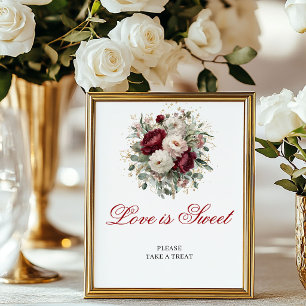 Designer Bohemian Love is Sweet Floral Sign