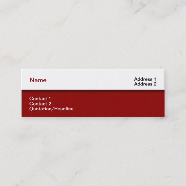 Designer Business Card (Front)