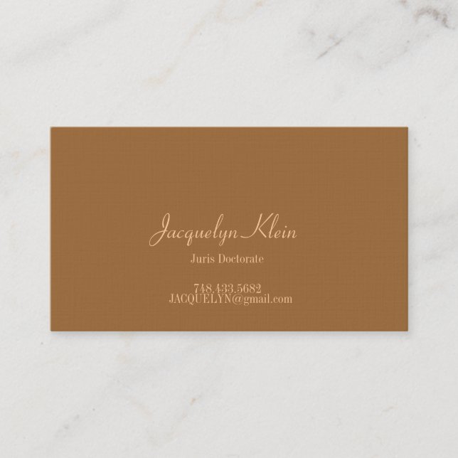 Designer Business Card (Front)