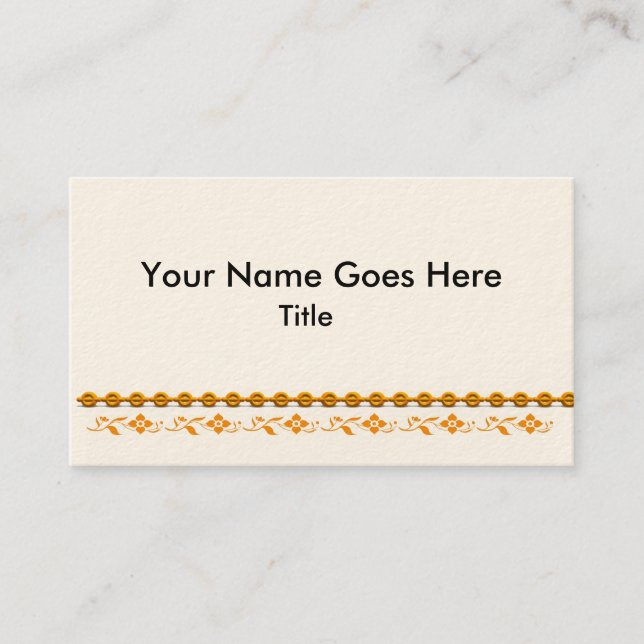 Designer Business Card Template (Front)