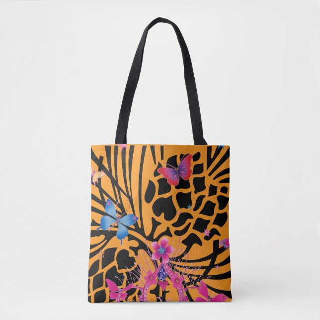 Designer Butterfly Bulk Pack for Party Favors Tote Bag (Front)