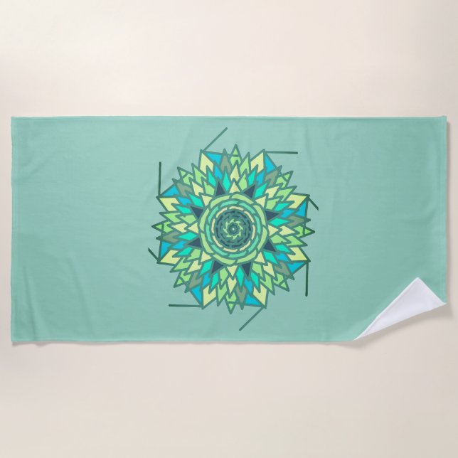 designer ceiling beach towel (Front)
