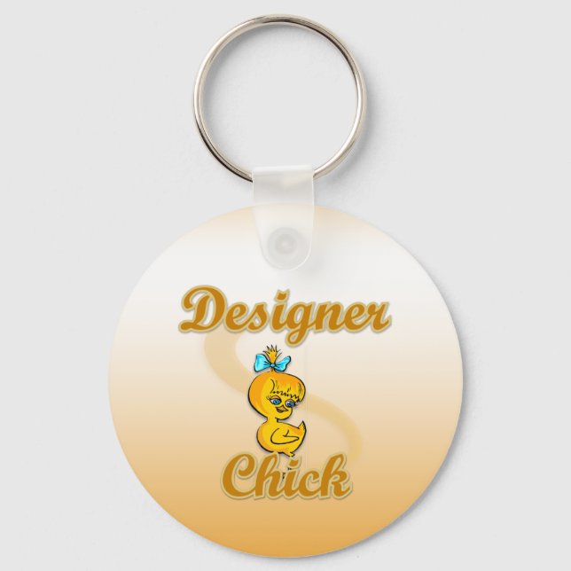 Designer Chick Key Ring (Front)