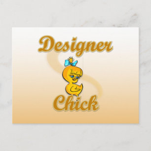 Designer Chick Postcard