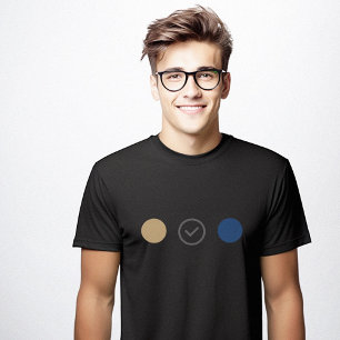Designer Colour Theme Minimalist Black T-Shirt