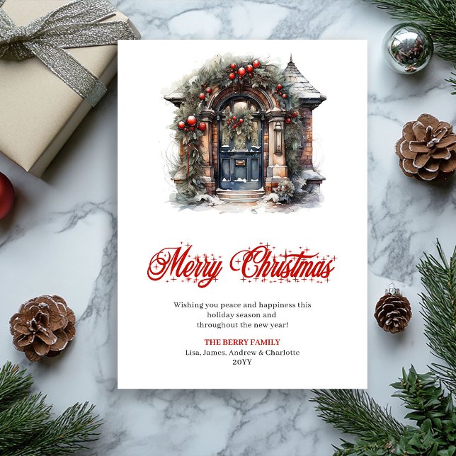 Designer Cozy Christmas Scene Greeting Card (Designer Cozy Christmas Scene Greeting Card)