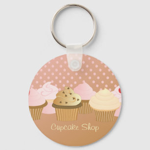 Designer Cupcakes Key Ring