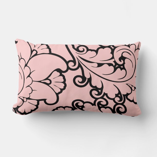Designer Damask Throw Pillow (Front)