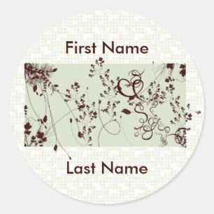 Designer Envelope Seal Sticker Template