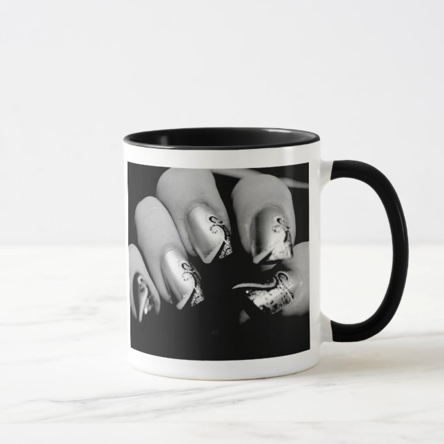 Designer Fingernails Mug (Right)
