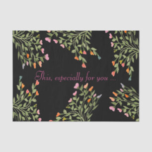 Designer Floral Heart Patterned Tissue Paper