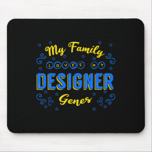 Designer Genes Down Syndrome Awareness Chromosome  Mouse Pad