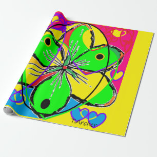 Designer gift cover fancy that Bright colours too Wrapping Paper