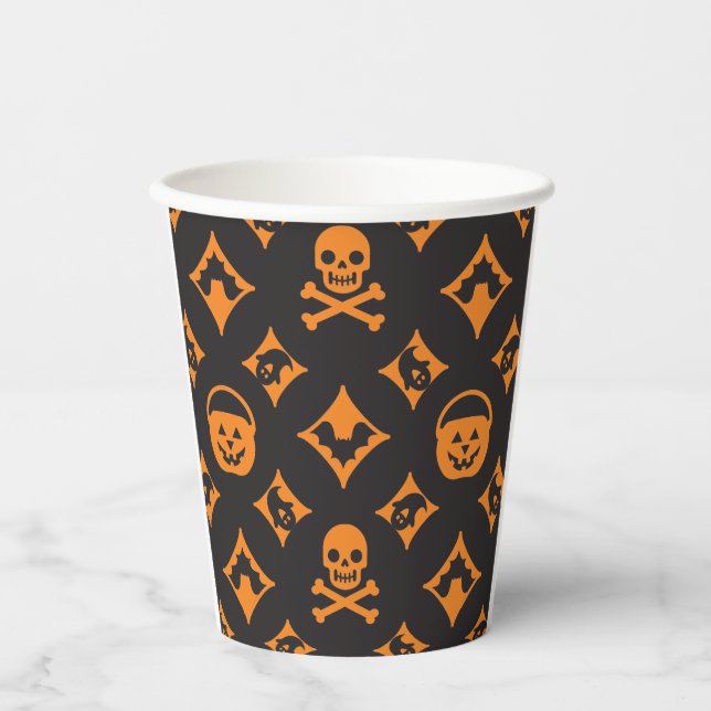 Designer Halloween! Louis Inspired Pumpkins Paper Cups (Front)