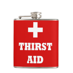 Designer Hip Flask 7 Oz - Nutcase - Thirst Aid